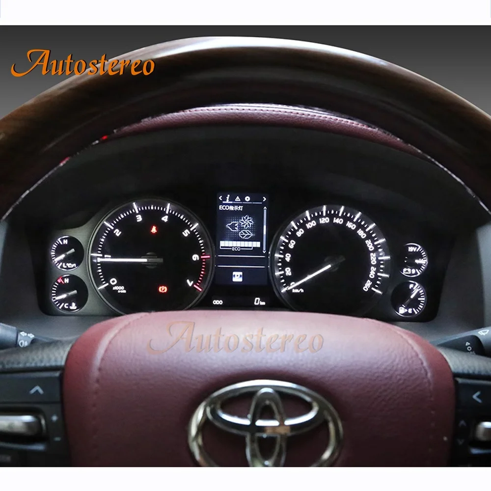 12.3 Virtual Cockpit Meter Screen for Toyota Land Cruiser LC200 2008-2020 Digital Cluster Instrument Panel Multimedia AutoPlayer
