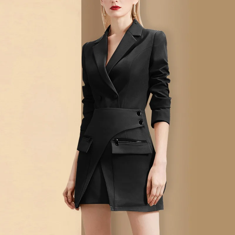 Fall Winter Long Sleeves Woman Suits Two Pieces Professional Luxury ...