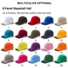 Casquette de baseball à 6 panneaux