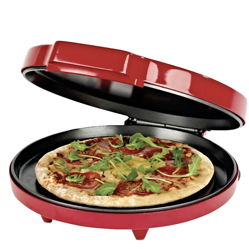 Anbolife Electric 1400W Multi-Function Portable Pizza Maker & Grill Pan with Non-Stick PTFE Surface for Household Use