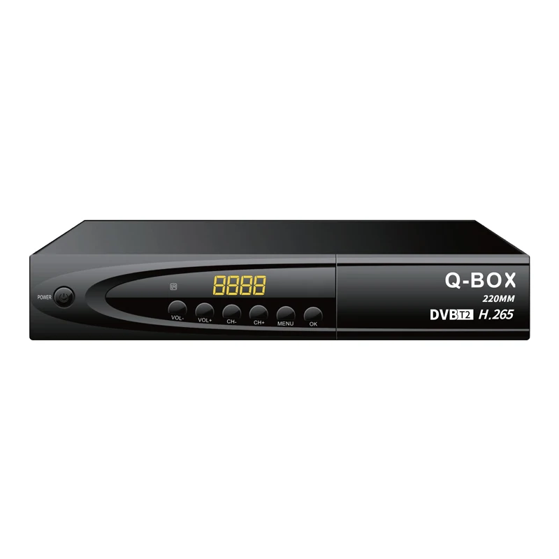 Q-BOX 220MM 2023 Satellite Decoder Box Latest Strong Decoder