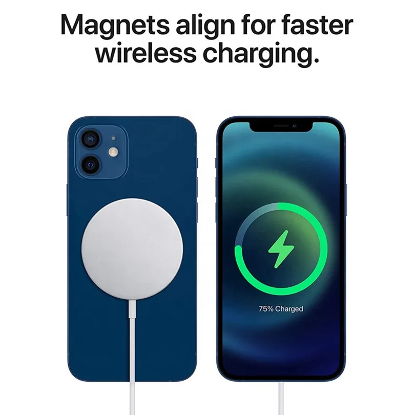 
Ультратонкое Беспроводное зарядное устройство magsafe Qi, 15 Вт, магнитное Беспроводное зарядное устройство MagSafe для iPhone 12 Pro, Amazon, Лидер продаж 