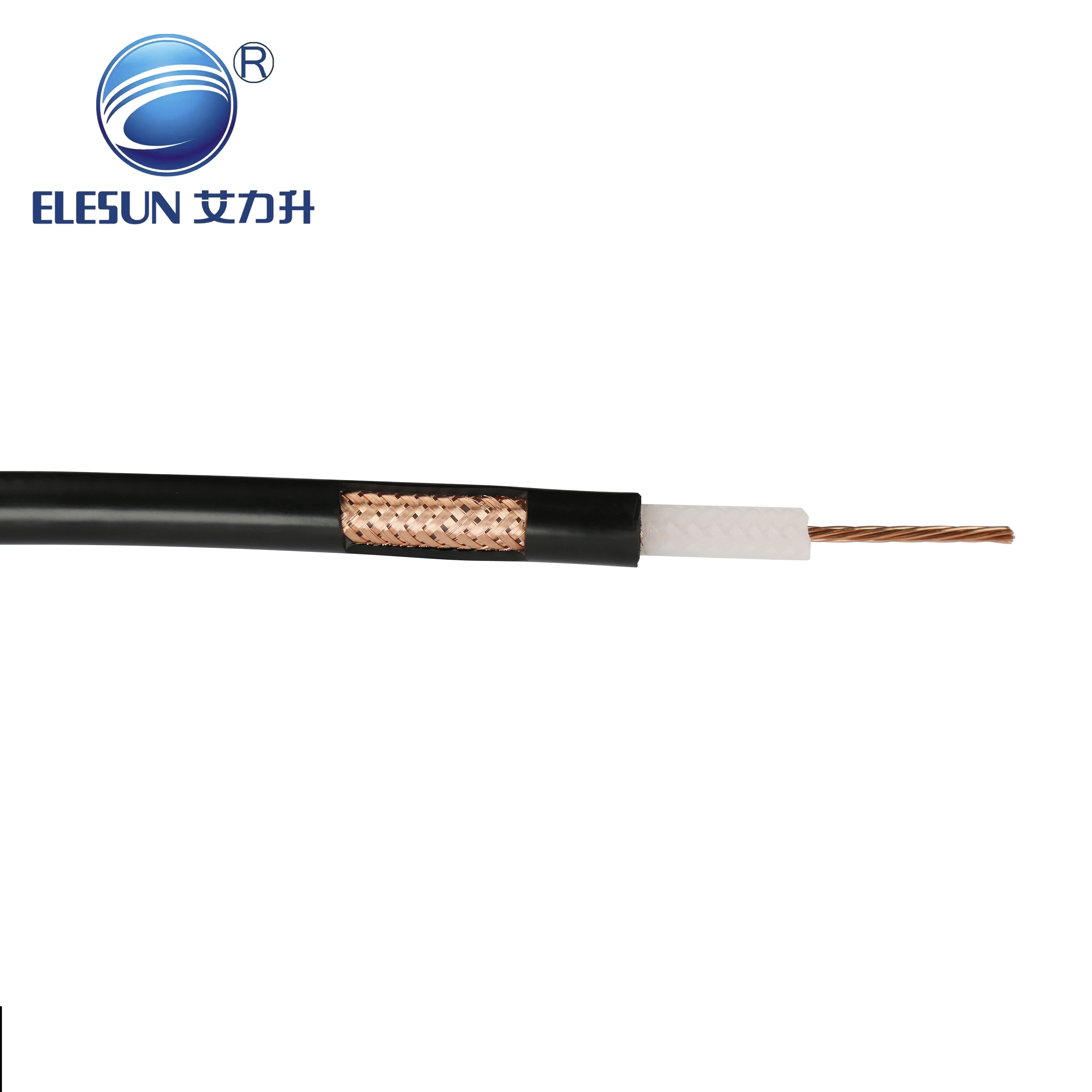 50ohm Solid PE Insulation Rg174 Rg58 Rg213 Rg8 Rg214  Solid PE Insulation Coaxial Cable for telecommunication
