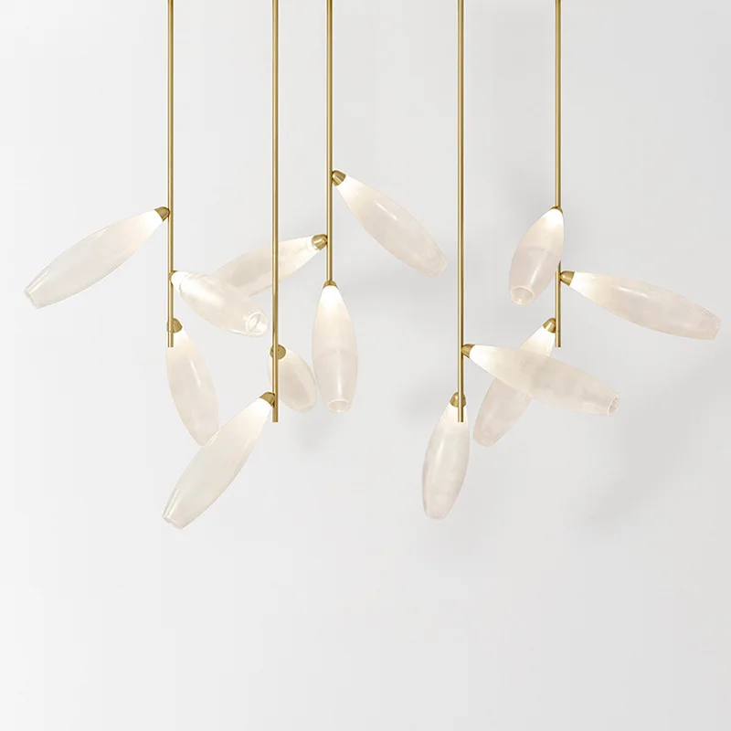 2022 New Design Simple Pendant Light Luxury Grape Chandelier for Living Room Bedroom Restaurant Hanging Light
