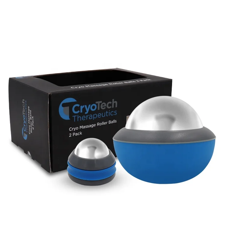2022 OEM крио холодный массажный ролик, восстанавливающий мяч из нержавеющей стали, ледотерапия, спортсмен, криосфера