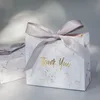 Marble pattern+silver ribbon