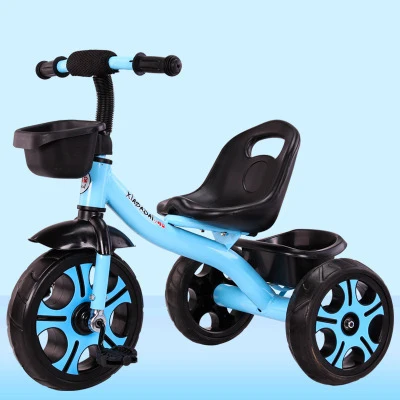 新品 子供用自転車 三輪車 キッズバイク 多機能 ブルー d