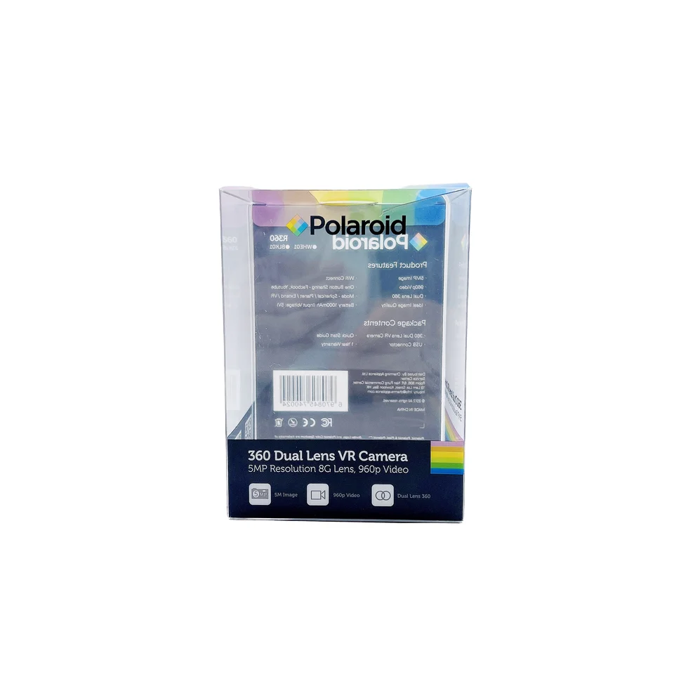 تصميم مخصص الطباعة الملونة صندوق الأسيتات الفاخر الشفاف تغليف PVC PET القابل للطي علب عرض بلاستيكية