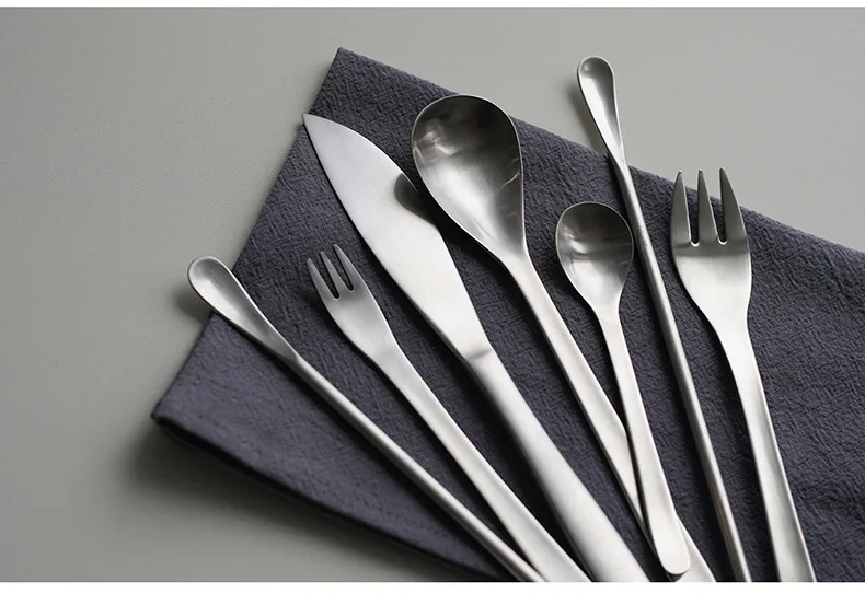 Japanese Style Fine Dining Stainless Steel Cutlery (Matte Black) — Cutlery  of Shanghai