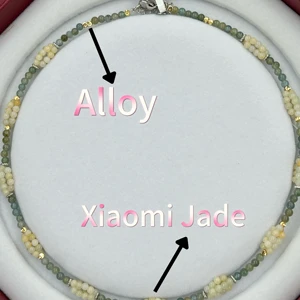 High Quality Round Small Jade Bead Necklace Made of Jadeite Gemstones, Natural Jadeite Round Beads, Newly Designed Necklace