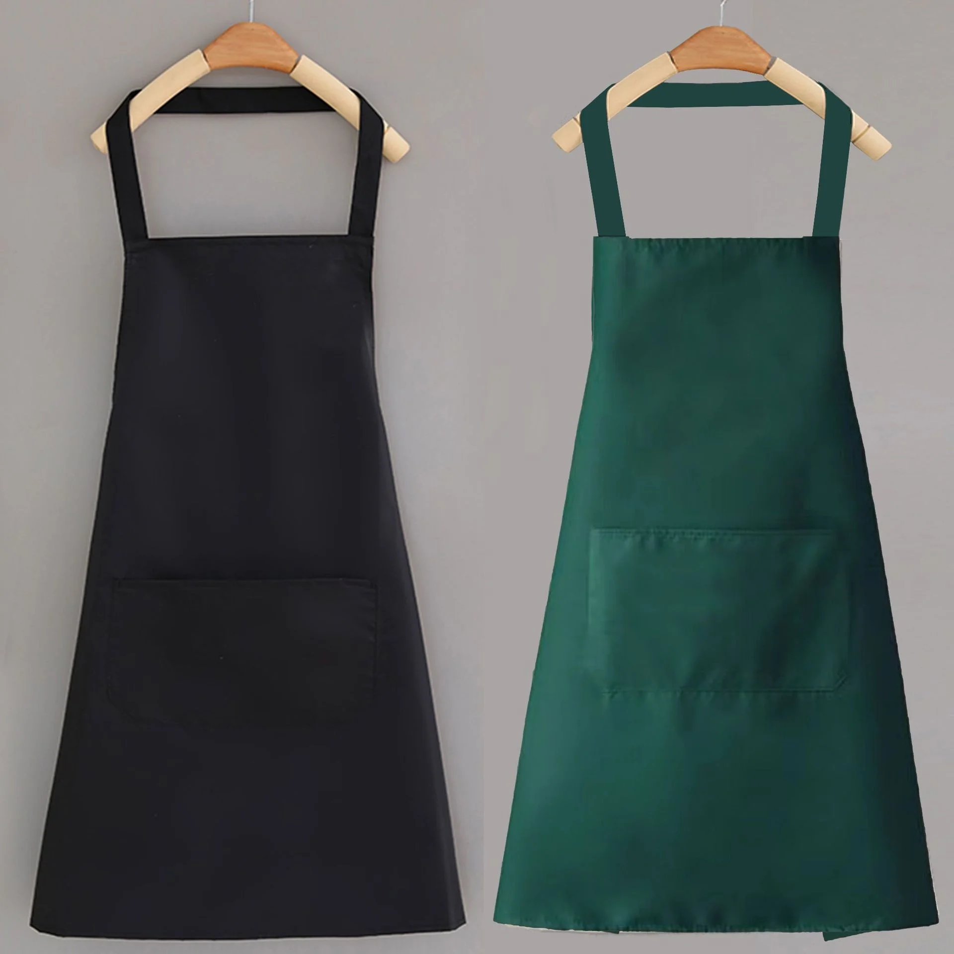 Apron Household Kitchen Waterproof and Oil-Proof Catering Special New Summer Thin Workwear Custom Logo Adult Men preview 2