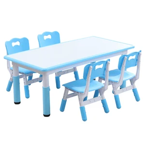 Adjustable Toddler Table and Chair Set for Kids New Design Plastic Learning Table for School & Bedroom Play & Study Furniture