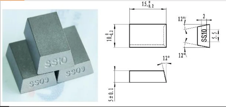 Carbide Stone Cutting Inserts Ss10 for Kenya Egypt Italy Stones
