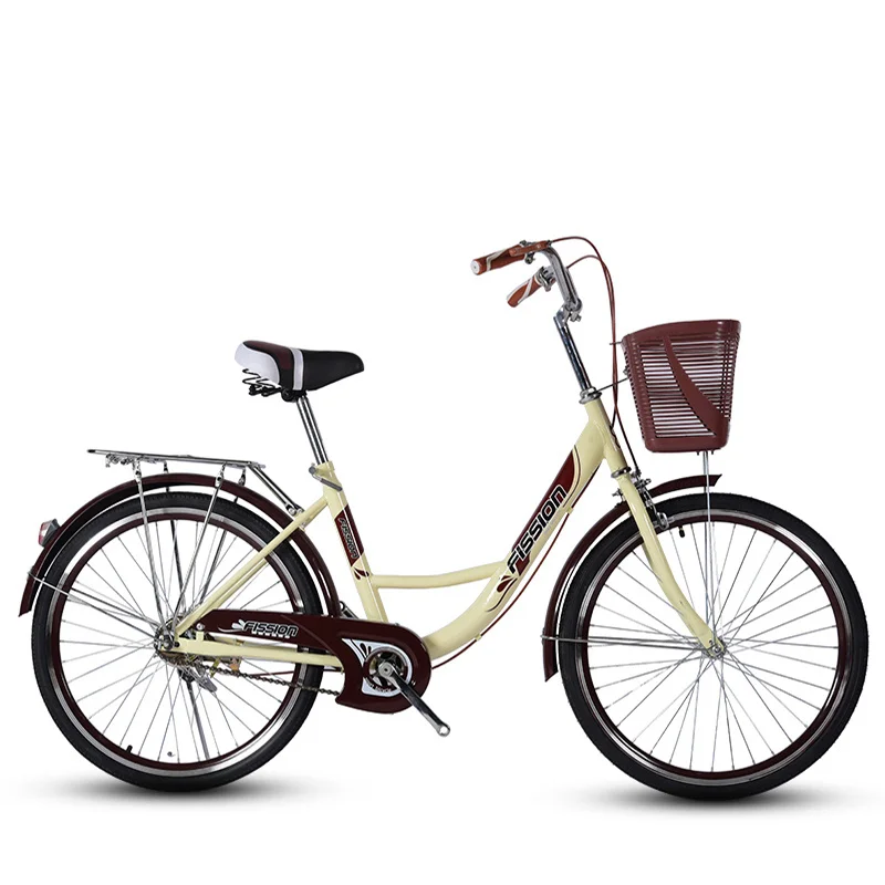 Damen-City-Fahrrad 26 Zoll Liegerad 28 Zoll Unisex fr Damen mit Korb fr  die Stadt / Gnstige Herren- und Damenrder Preise