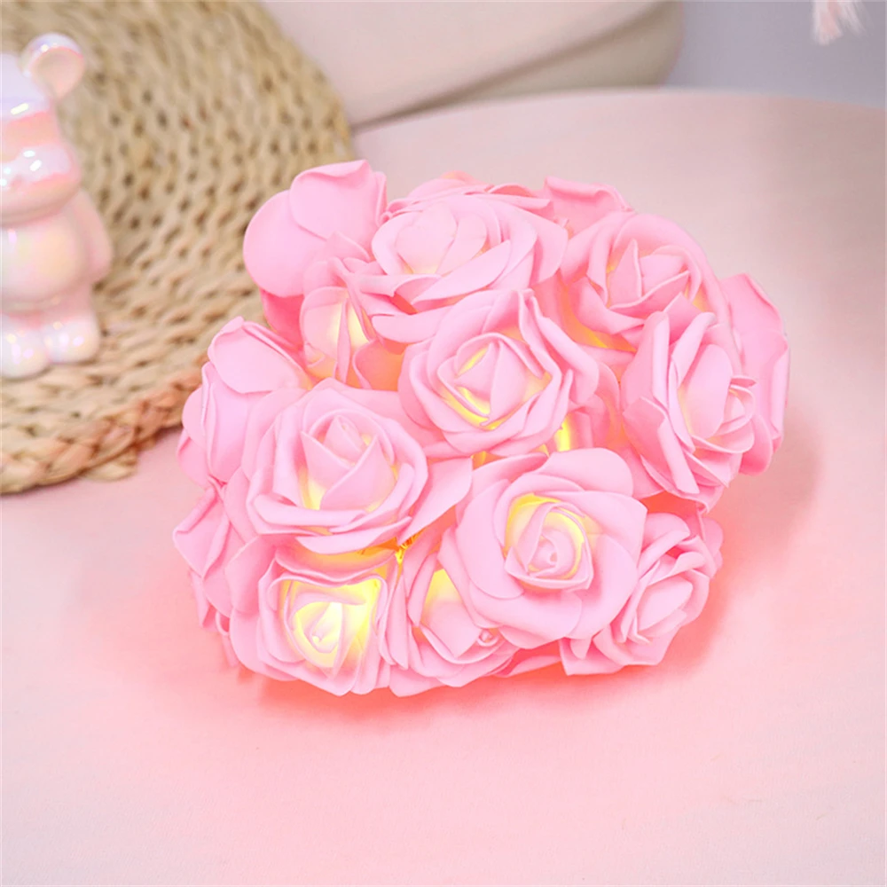 Battery Rose 3m20led Light String Led Christmas Holiday Birthday ...