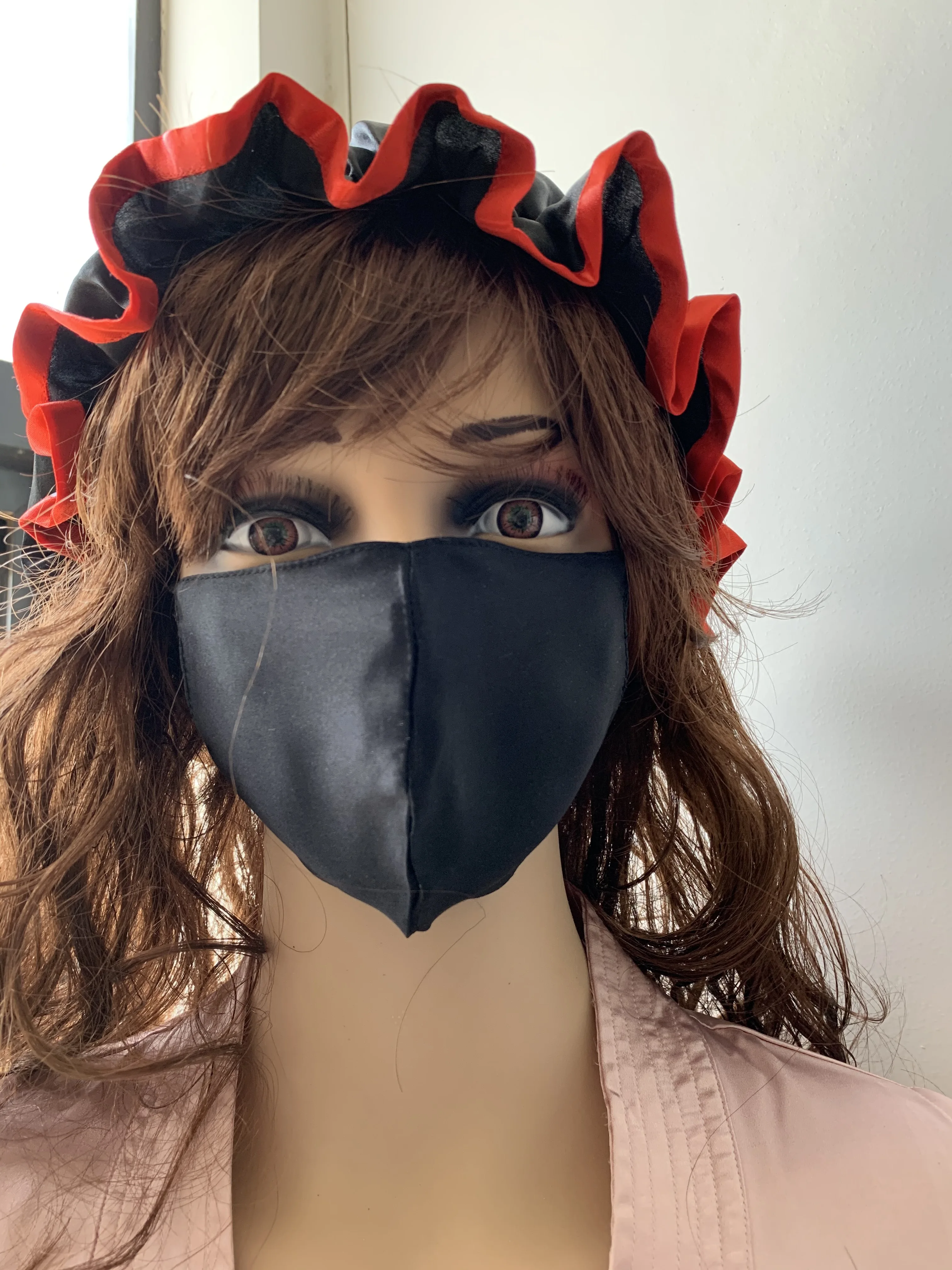 Лучшее качество, 100% Шелковый чехол для лица с эластичной резинкой, Шелковый оттенок для лица и резинки