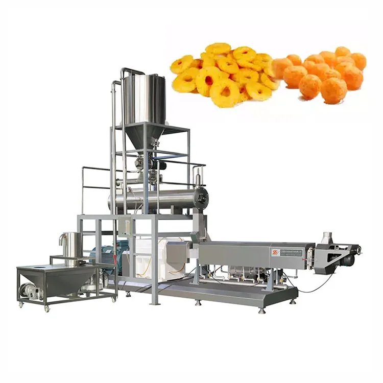 Corn Puffs Snack Making Machines Corn Sticks Puff Snack Extruder Machine Extruder Double Screw Extruder Used