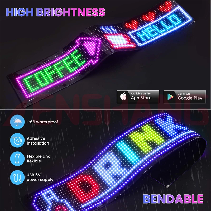 Outdoor Flexible Transparent Led Display Panel Adhesive Transparent Film Screen on Glass Window