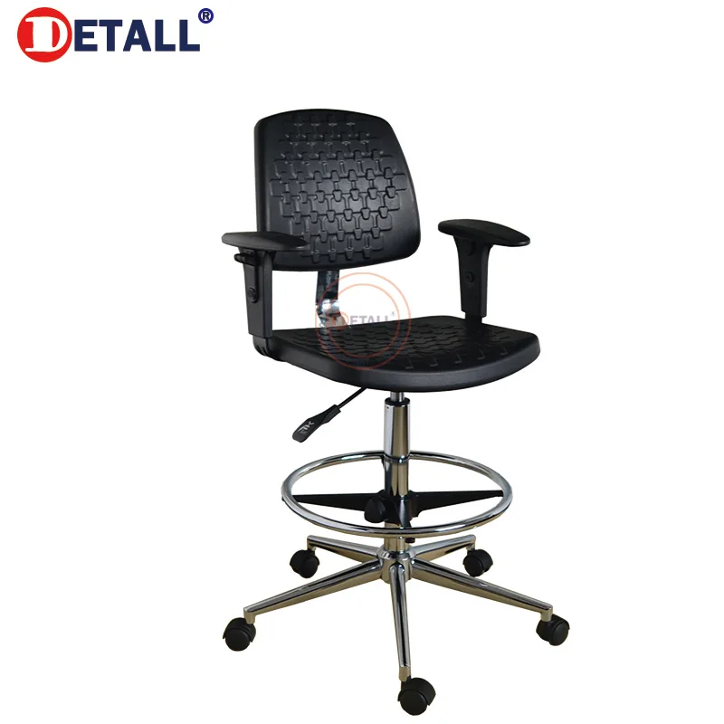 Factory-Produced Adjustable Metal Lab Chair with Lift Modern Design Laboratory Stool for Workshop Use