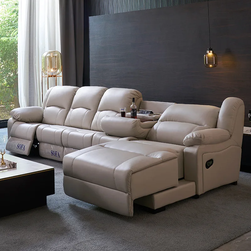 Reclining Sofa Europe Design Genuine Leather Recliner Sofa Mechanism ...