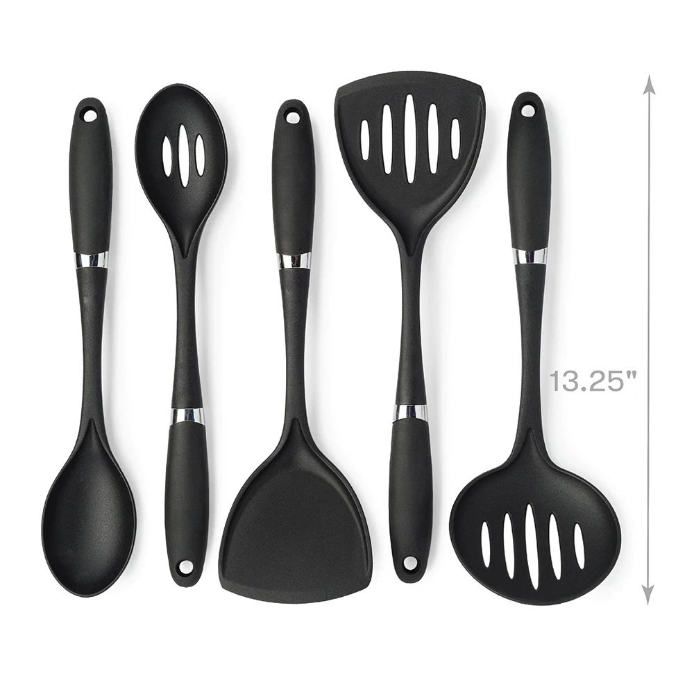 Wholesale Kitchen Accessories Tools Nylon Spoon Set Nylon Cooking