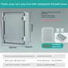 300X300X180MM Transparent cover with inner door (with base)