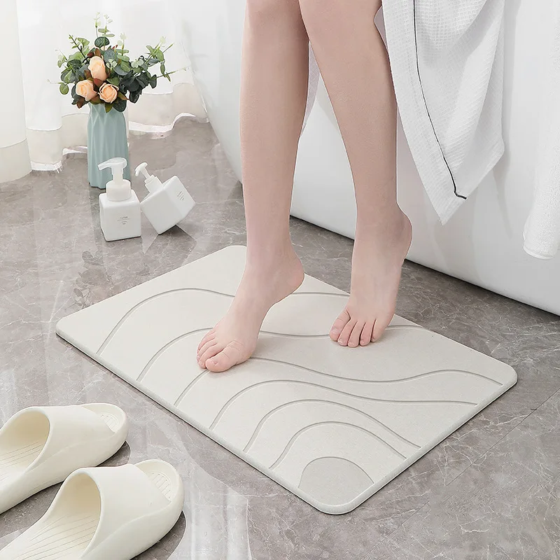 Stone Bath Mat Custom Diatomaceous Earth Shower Mat Slab Magic Bathroom