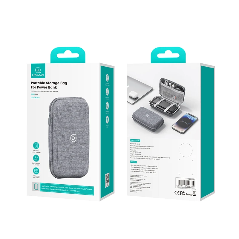 Usams Zb263 Multifunctional Bag Power Bank Case Electronic Mobile