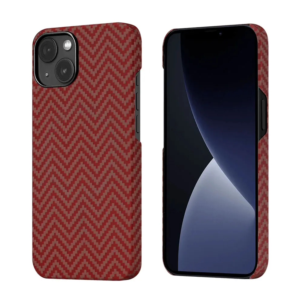 Funda de Teléfono de Fibra de Aramida Para Iphone 15 14 13 12 11 7 Xr Xs Max Pro Plus Tejido Simple para Negocios Amigable con la Piel Sjk479 Laudtec