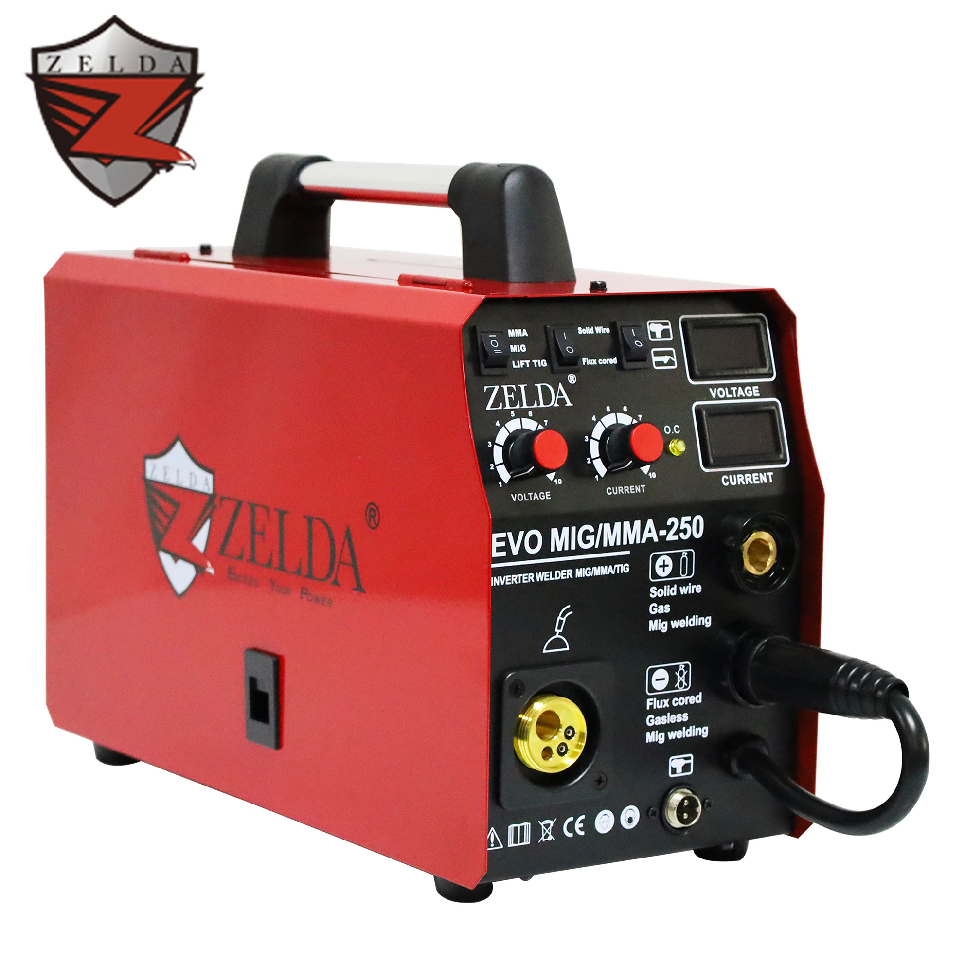Zelda Welding Machine 5 in 1 Multifunctional MIG MAG TIG MMA Welding Machine Portable Mig 250 5kg