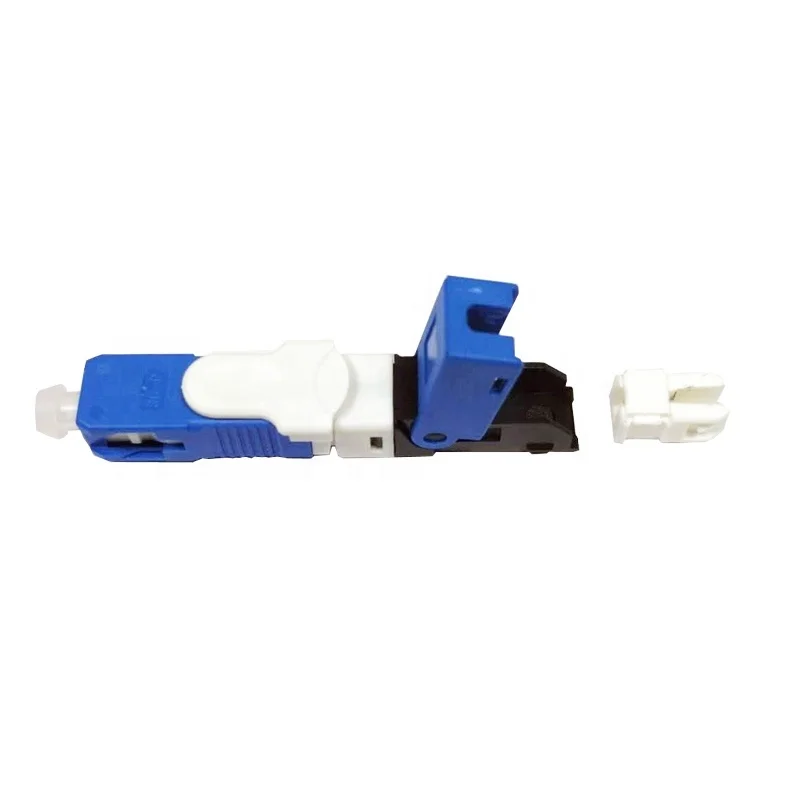 SC APC fiber optic fast installation connector mechanical splicer SOC splice on connector