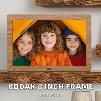 KODAK 8 Inch Digital Photo Frame with Remote Control HD IPS Screen Video & Music Player Auto On/Off Plastic Frame detail image