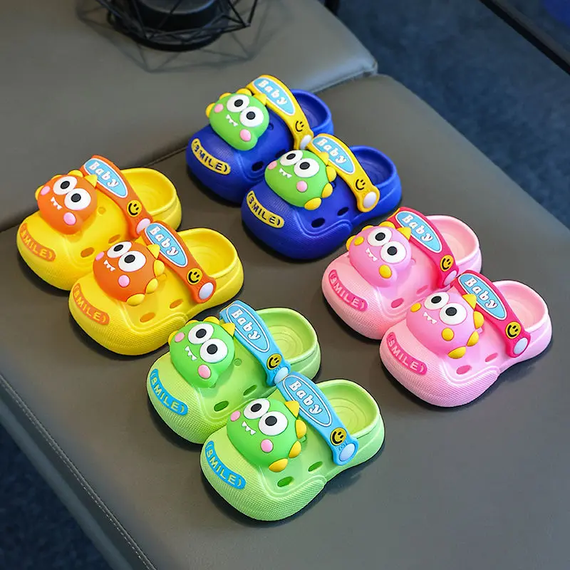 Soft Children Sandals Outdoor Casual Footwear Stock Non-slip Cartoon Soft  Slippers Baby Beach Shoes Slippers