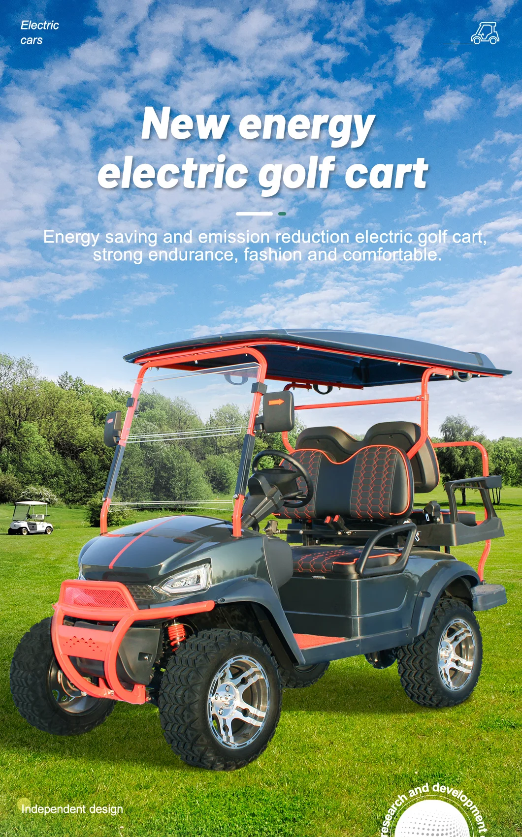 New Model 4 Seater Electric Golf Car Global Sale Lifted Golf Car - Buy ...