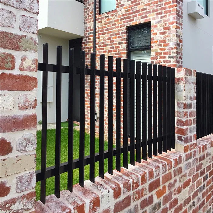 Composite Easily Assembled Security Horizontal Panels Metal Fence Aluminium Slat
