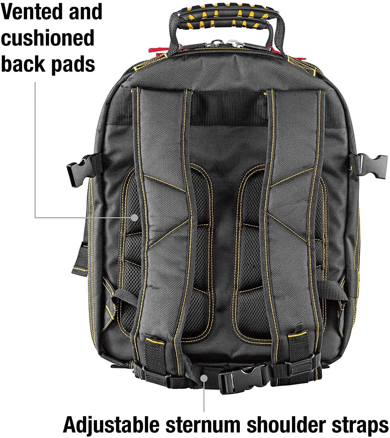 Large Capacity Durable Tool Bag Backpacks Heavy Duty Electrician