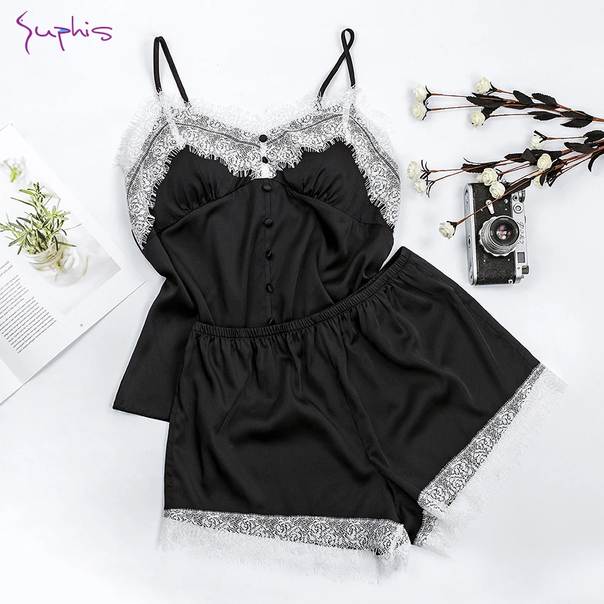 Cute black pajama set Clearance