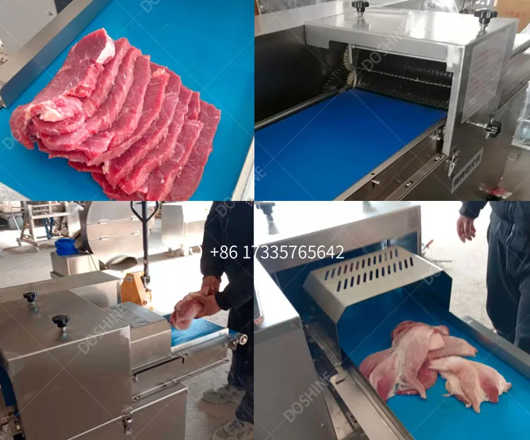 Automatic Turkey Breast Slice Cutting Machine/5mm Jerky Slicing Cutter