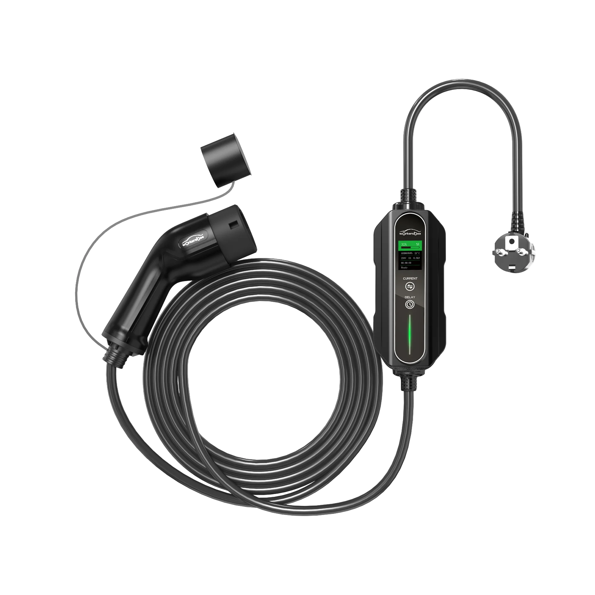 Workersbee Electric Car 16a 32a Mode2 Evse Charging Box Level 2