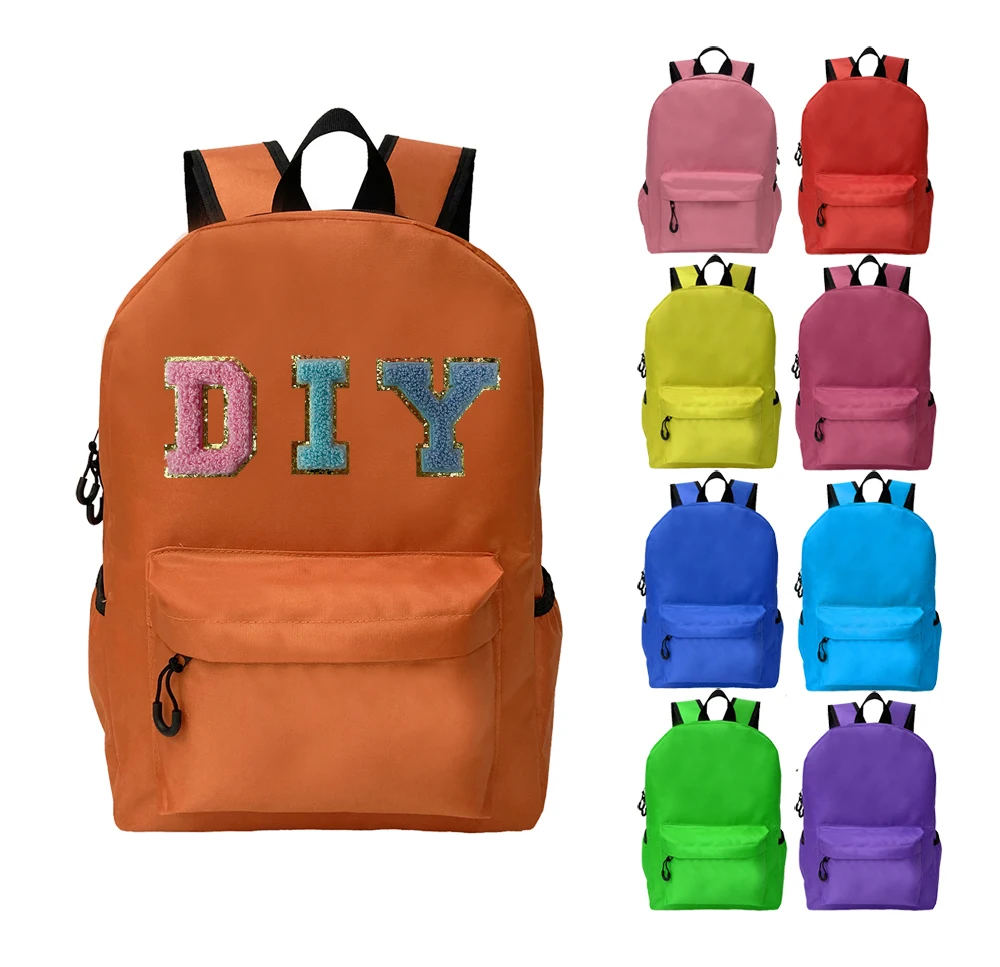 NEW Nylon Backpack Personalized Backpack Customizable Backpack Letter  Backpack Chenille Patch Backpack Kid Backpack Back to School 