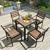 1 table 4 chair style 2 70*70*75 wood color