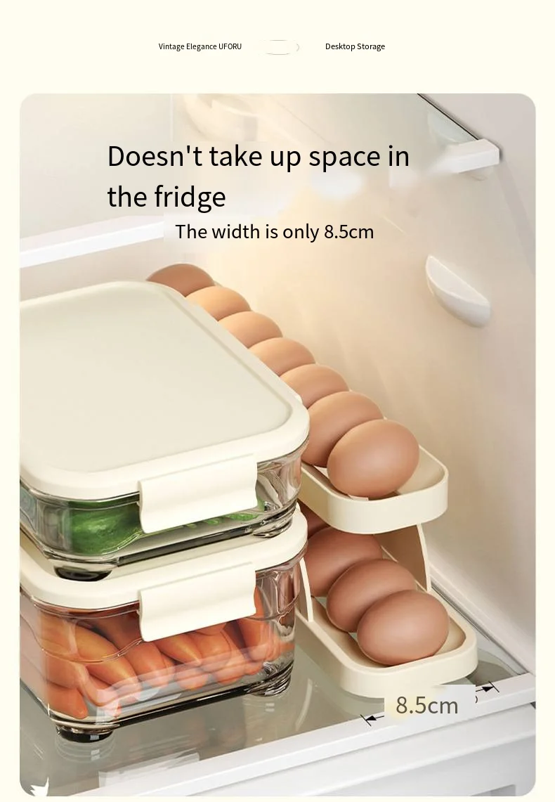 Egg storage box Side of refrigerator storage rack Kitchen special for egg tray Food grade multi-layer egg carton factory