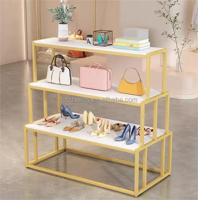 Store Promotion Retail Shelf Cosmetic Display Shelves Shoe Display Rack  Bag Display Stand