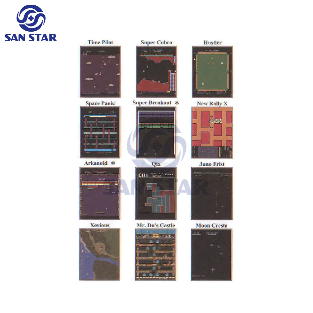 Classic 60 in 1 Game PCB - Multi Game Board Jamma