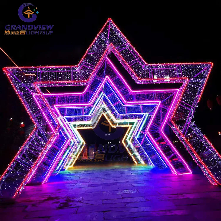 Best Price New Street Motifs Light Holiday Tunnel Lights