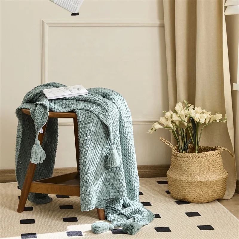 product adult comfort knitted blanket in multiple colors and sizes 100 acrylic suitable for sofas and other items jy-59