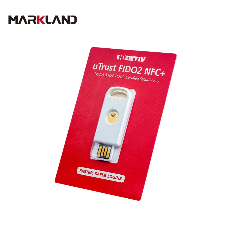 Identiv UTrust FIDO2 NFC+ Security Key USB-A (FIDO, FIDO2, U2F, PIV, TOTP, HOTP, WebAuth)