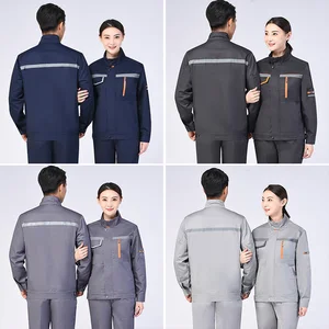 Customizable Unisex Workwear Coverall Reflective Industrial Worksuit Cotton & Polyester Welder Welding Labor Protection Clothing