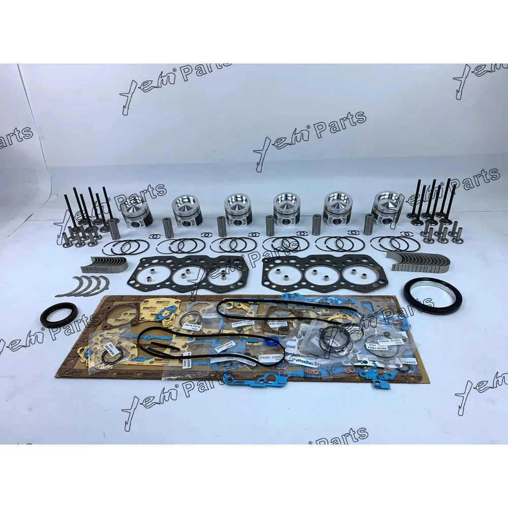 C6.4 Repair Kit With Piston Rings Bearing Valves Cylinder Gaskets for Caterpillar