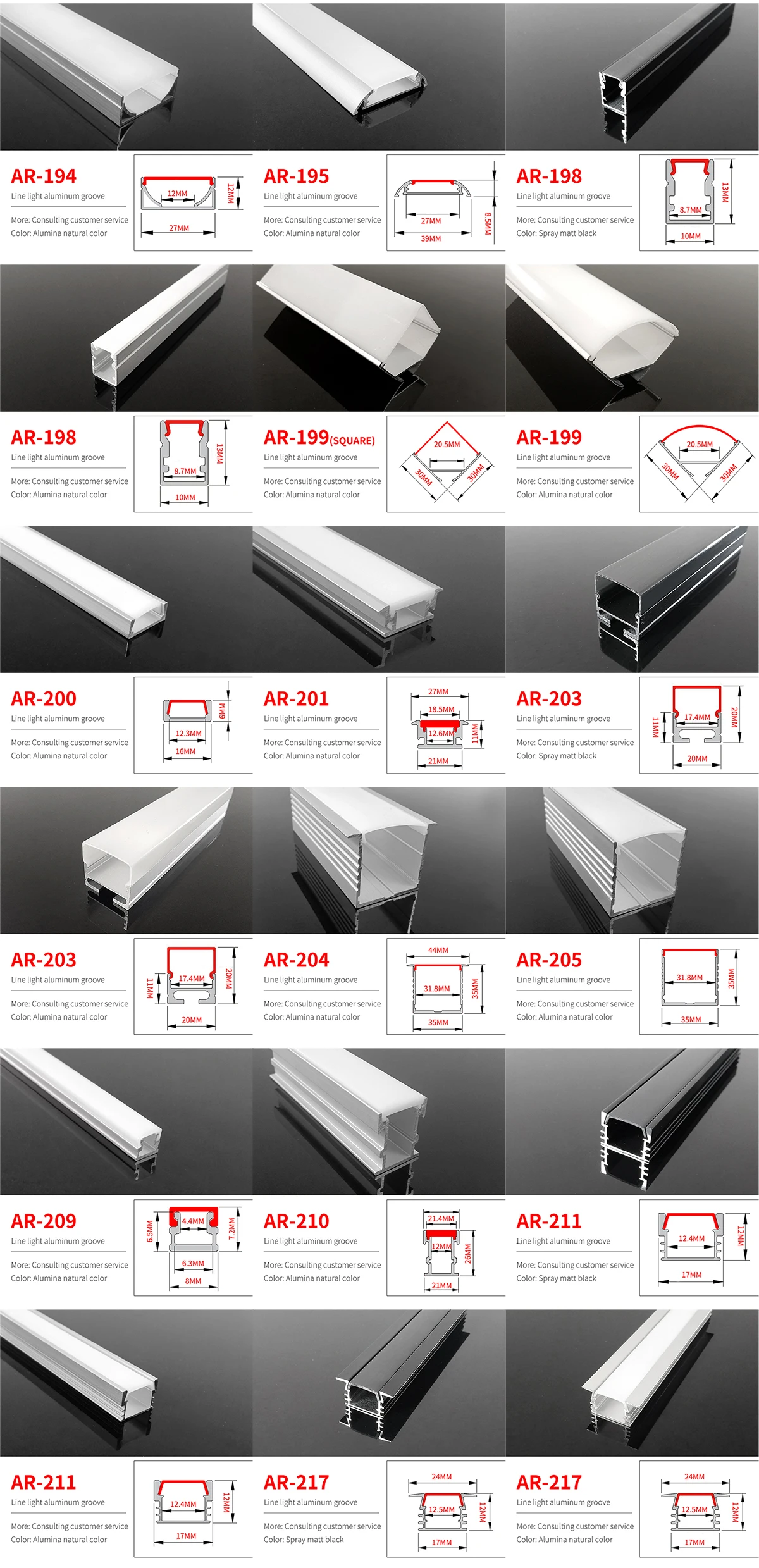 Led Strip Light Embedded 3500k Concealed Lamp Slot Ushaped